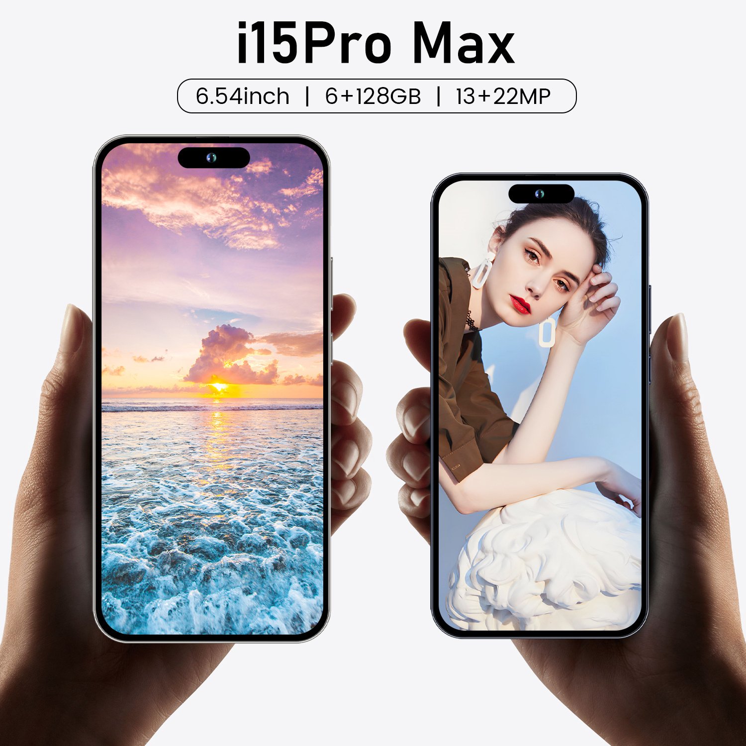 2024 i15 5G Smartphone 15 Pro Max Used with 16GB RAM 1TB ROM Dual SIM 3G Shockproof Features Hot Selling with Wholesale Options